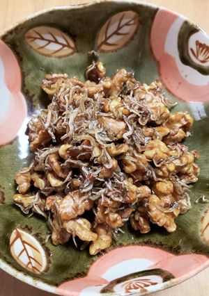 カルシウムたっぷり胡桃とちりめんの田作り-レシピのメイン写真