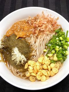 なめ茸とろろ昆布蕎麦-レシピのメイン写真