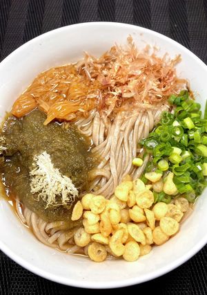 なめ茸とろろ昆布蕎麦-レシピのメイン写真
