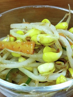沙茶醤で豆もやしのナムルみたいの。-レシピのメイン写真