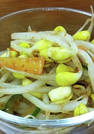 沙茶醤で豆もやしのナムルみたいの。-レシピのメイン写真