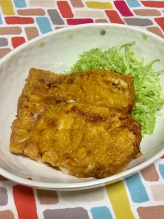 超簡単☆タンドリーチキン風かじきムニエル-レシピのメイン写真