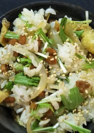 意外とイケる納豆混ぜご飯!-レシピのメイン写真