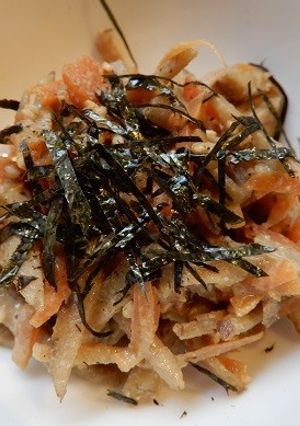 茹でゴボウと人参のタヒニ和え　作り置き-レシピのメイン写真
