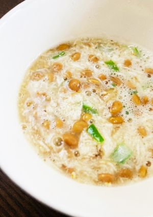 お疲れの身体に！納豆とろろスープ-レシピのメイン写真