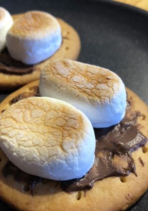 スモア風〜焼きマシュマロチョコビス-レシピのメイン写真