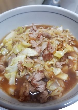 肉キャベツ炒めのせ味噌ラーメン-レシピのメイン写真