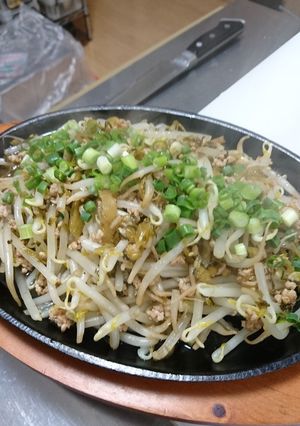 もやしと高菜のひき肉炒め-レシピのメイン写真