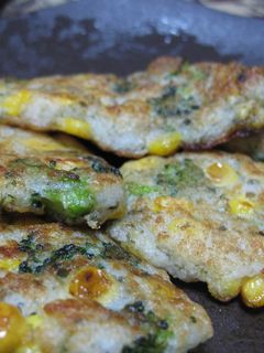 簡単★コーンと長いものお焼き風-レシピのメイン写真