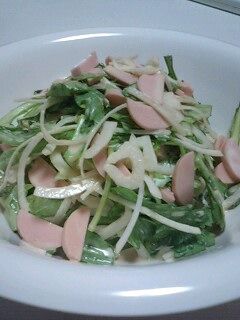 魚肉ソーセージと春菊のサラダ-レシピのメイン写真