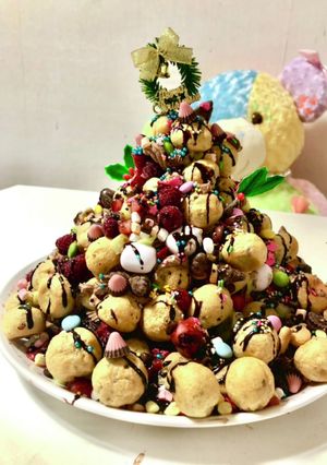 お菓子クリスマスケーキクロカンブッシュ2-レシピのメイン写真