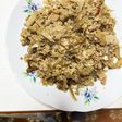 ごぼうと豚ひき肉の味噌炒め