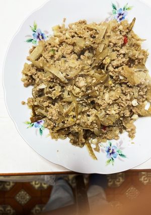 ごぼうと豚ひき肉の味噌炒め-レシピのメイン写真