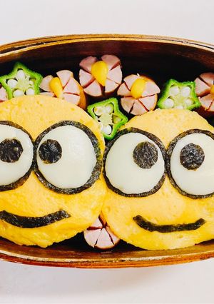 ミニオンキャラ弁がコップで簡単♪-レシピのメイン写真
