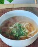爆速☆喉風邪に九条ねぎうどん☆昼食☆夜食