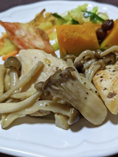 鶏むね肉ときのこの柚子蒸し焼き-レシピのメイン写真