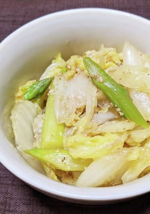白菜とアスパラガスのオイスターソース和え-レシピのメイン写真