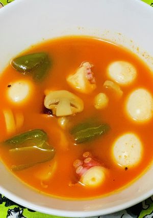 タコとミックスビーンズの野菜スープ-レシピのメイン写真