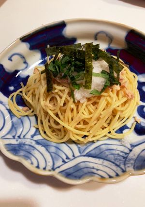 ゆかりのイブクロ　　ツナおろしパスタ-レシピのメイン写真
