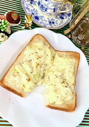 玉ねぎが主役！のマヨチーズトースト♪-レシピのメイン写真