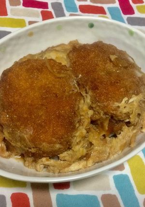 超簡単☆かつ丼風！甘辛コロッケ丼♪♪♪-レシピのメイン写真