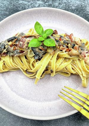 極旨! ☆きのこクリームパスタ-レシピのメイン写真