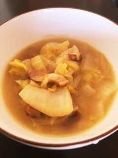 簡単おいしい!白菜とベーコンスープ-レシピのメイン写真