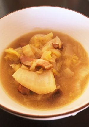 簡単おいしい！白菜とベーコンスープ-レシピのメイン写真