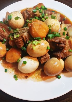 簡単☆豚肉とじゃがいもと卵の煮物-レシピのメイン写真