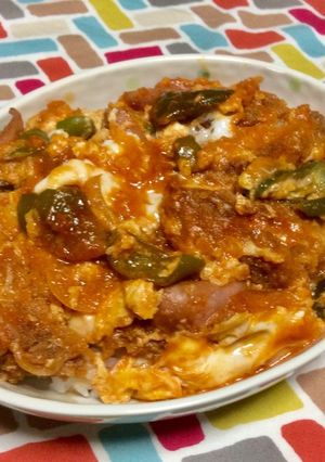 超簡単☆激うま!ナポリタンかつ丼♪♪♪-レシピのメイン写真