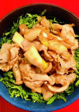 梅しそ風味の豚丼-レシピのメイン写真