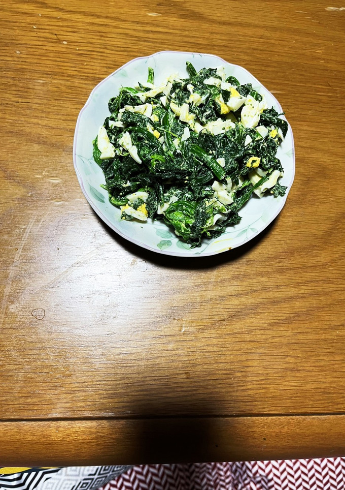 ほうれん草とゆで卵のサラダ-レシピのメイン写真