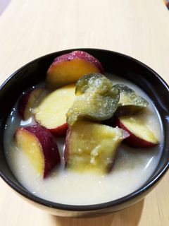 さつま芋と茄子の味噌汁-レシピのメイン写真