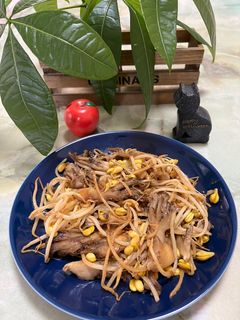大豆もやしと舞茸のみそ炒め-レシピのメイン写真