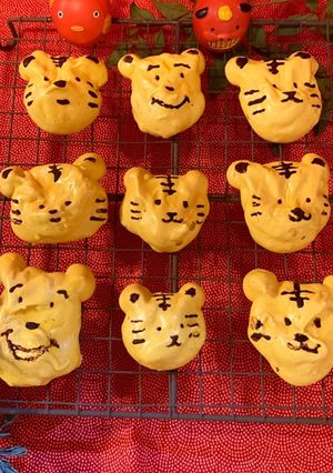 メレンゲクッキーで虎年を-レシピのメイン写真