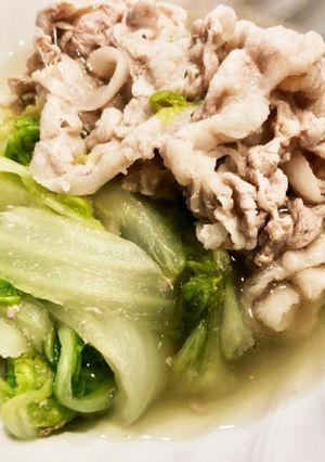 超簡単★白菜と豚バラの白だし煮-レシピのメイン写真
