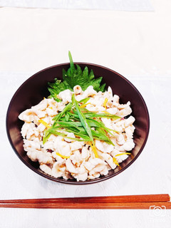 トラフグの身皮丼-レシピのメイン写真