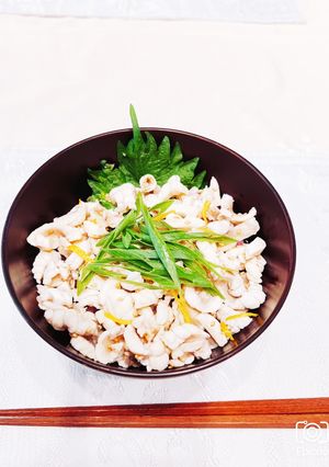 トラフグの身皮丼-レシピのメイン写真