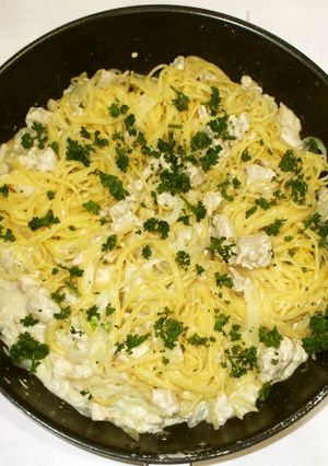 鶏ひき肉クリームパスタ♪簡単あるもので-レシピのメイン写真