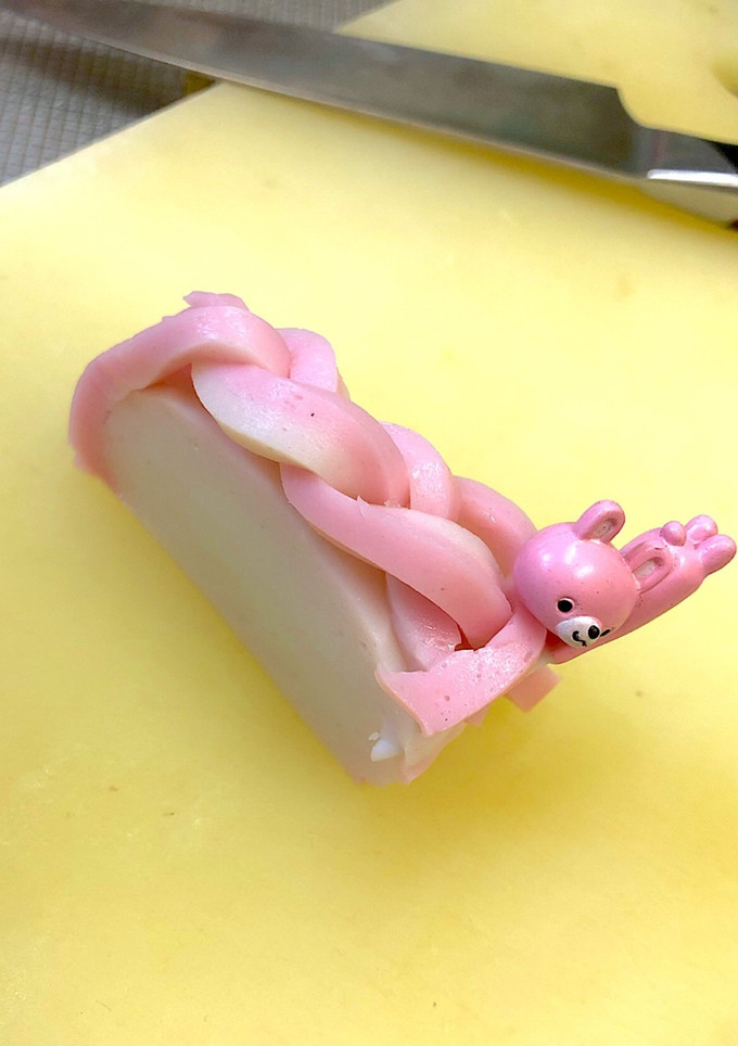 かまぼこの三つ編み飾り切り♡-レシピのメイン写真