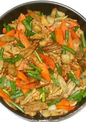 ごぼう蒟蒻の煮物♪簡単便秘におすすめ-レシピのメイン写真