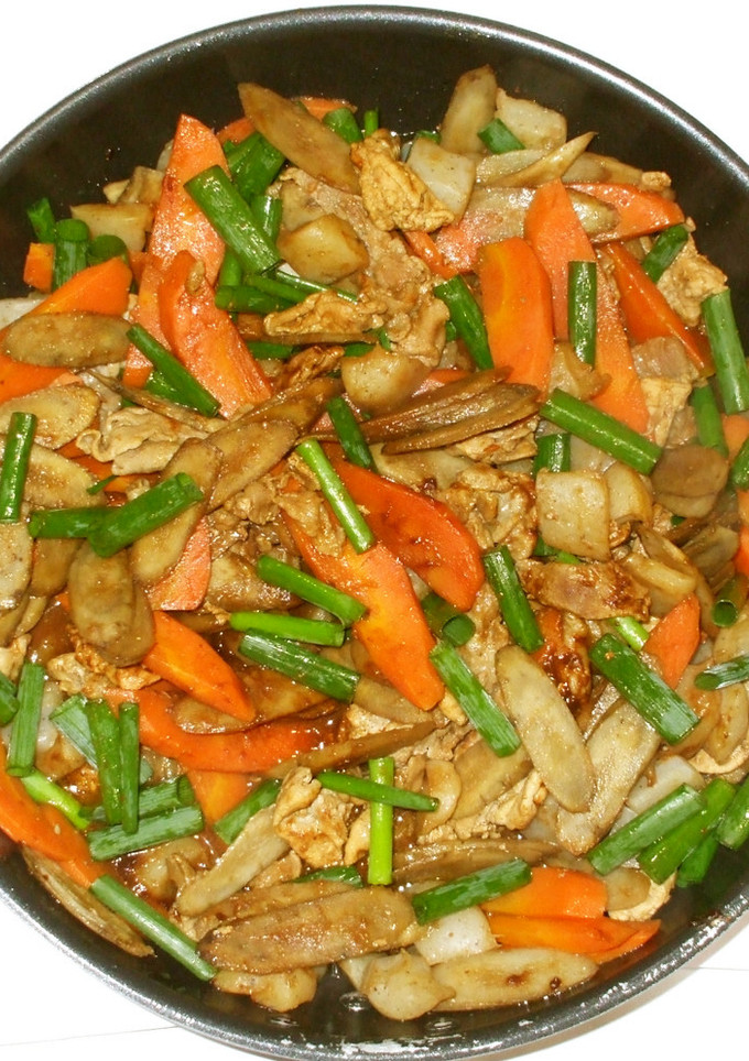 ごぼう蒟蒻の煮物♪簡単便秘におすすめ-レシピのメイン写真