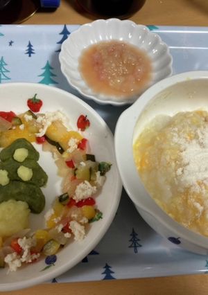 離乳食中期(9ヶ月)クリスマスごはん-レシピのメイン写真