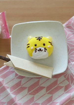 チョコマシュマロの寅年デコ-レシピのメイン写真