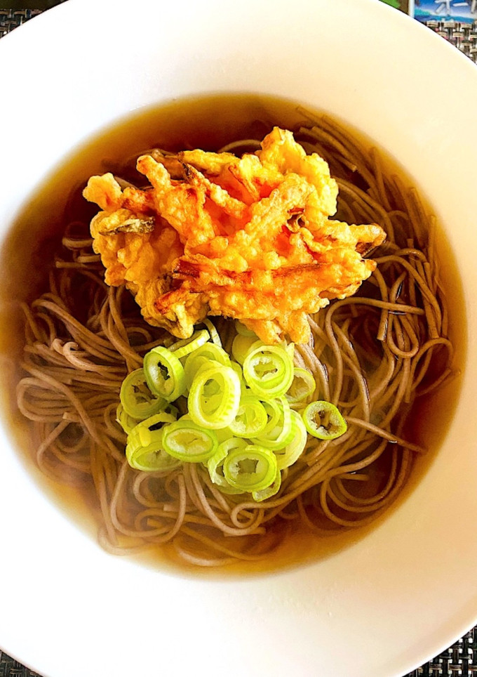 年越し蕎麦　東京風ごま油でかき揚げ-レシピのメイン写真