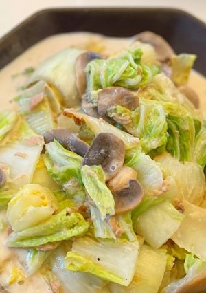 白菜とツナのクリーム煮-レシピのメイン写真