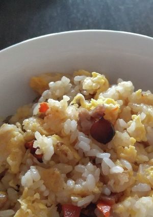 しいたけの足とたまごの炒飯-レシピのメイン写真