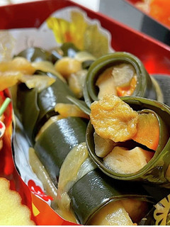 野菜とちくわと揚げの昆布巻き-レシピのメイン写真