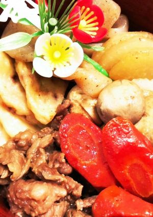 フライパンでつくる牛肉の煮しめ-レシピのメイン写真
