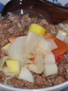 牛肉にゅうめん(すき焼き風味)-レシピのメイン写真